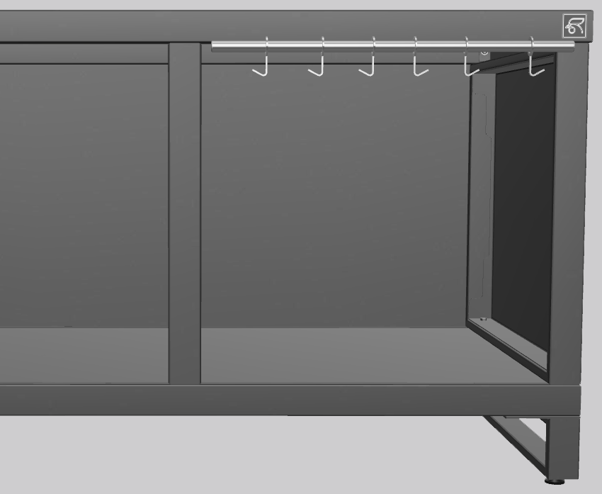 Hook set front (right) (NL)